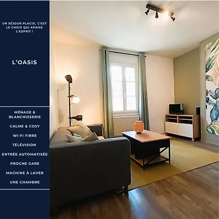 L'oasis-t2 Spacieux-wifi-tv-proche Gare *